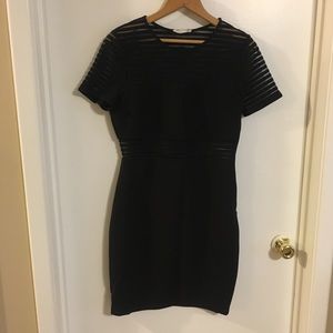 LBD With Sheer Stripe Design
